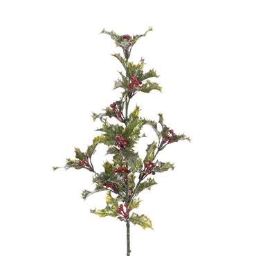 Sparkle Holly Spray 78cm