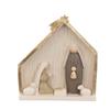 Neutral Nativity Scene 18cm