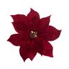 Velvet Poinsettia Clip 27cm
