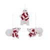 Polar Bear With Scarf Decoration 3 Assorted 12cm