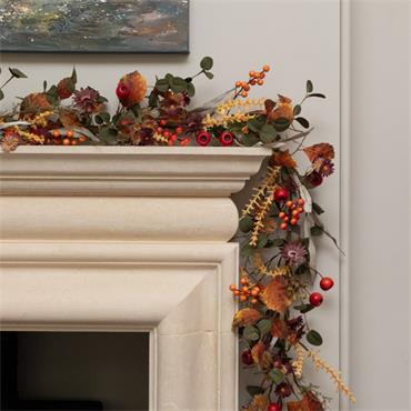 Floralsilk Autumn Daisy & Berry Garland