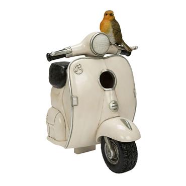 Vivid Arts Retro Scooter Robin Birdhouse Ornament