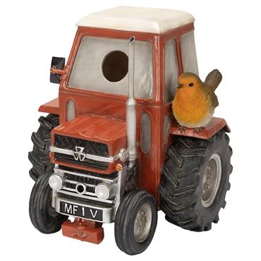 Vivid Arts Classic Red Tractor Birdhouse Ornament