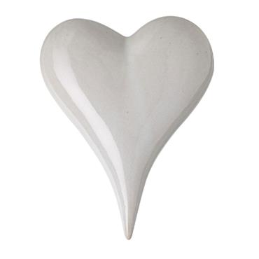 Heaven Sends White Ceramic Heart