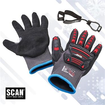 Scan Impact Cut Resistant Gloves With Clip