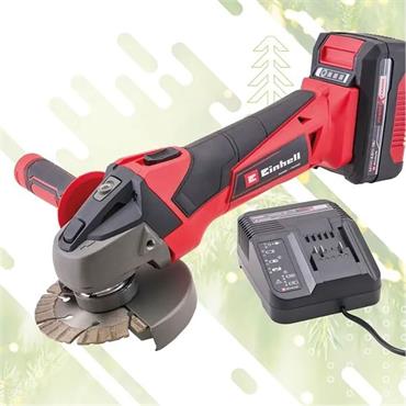 Einhell Angle Grinder Kit With A 4.0Ah Li-Ion Battery 18V