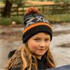 Xpert Junior Pom Pom Beanie Hat Black