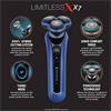 Remington X7 Limitless X Mens Rotary Shaver Blue