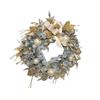 Luxury Snow Garland Bow & Baubles 1.8m