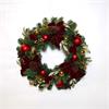Luxury Wreath Bow Pines & Baubles 76cm