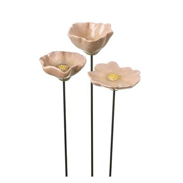 Pink Ceramic Flower Assorted Large