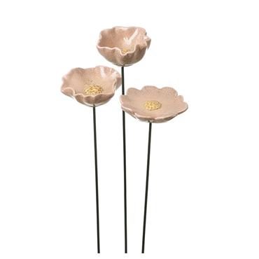 Pink Ceramic Flower Assorted