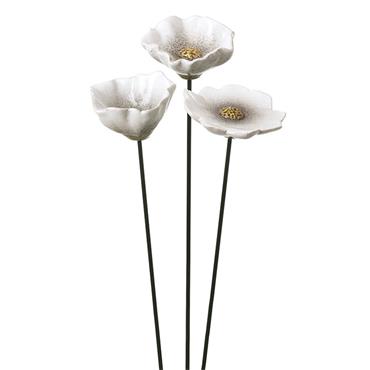 Heaven Sends White Ceramic Flower 8x7.9x4.9cm