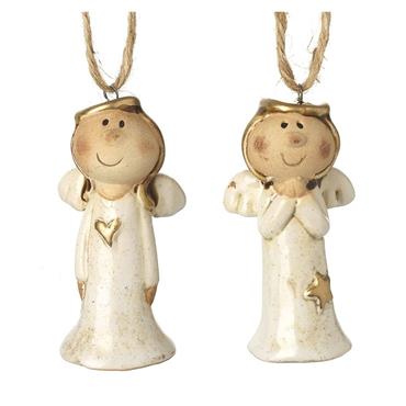 Hanging Angel In White Dresses Assorted