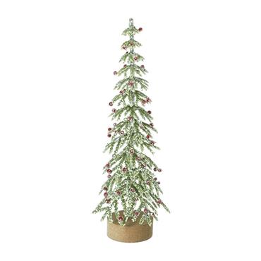 Green Tree With Red Berries 19cm
