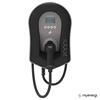 Zappi Ev Single Phase Tethered Car Charger 7kw Black