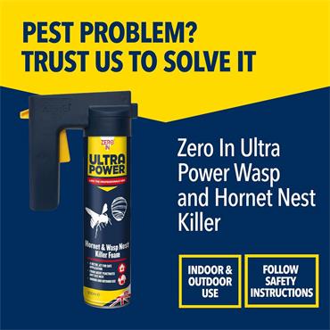 Zero In Ultra Power Wasp Nest Destroyer Foam Jet