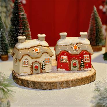 Stoneware House Embossed