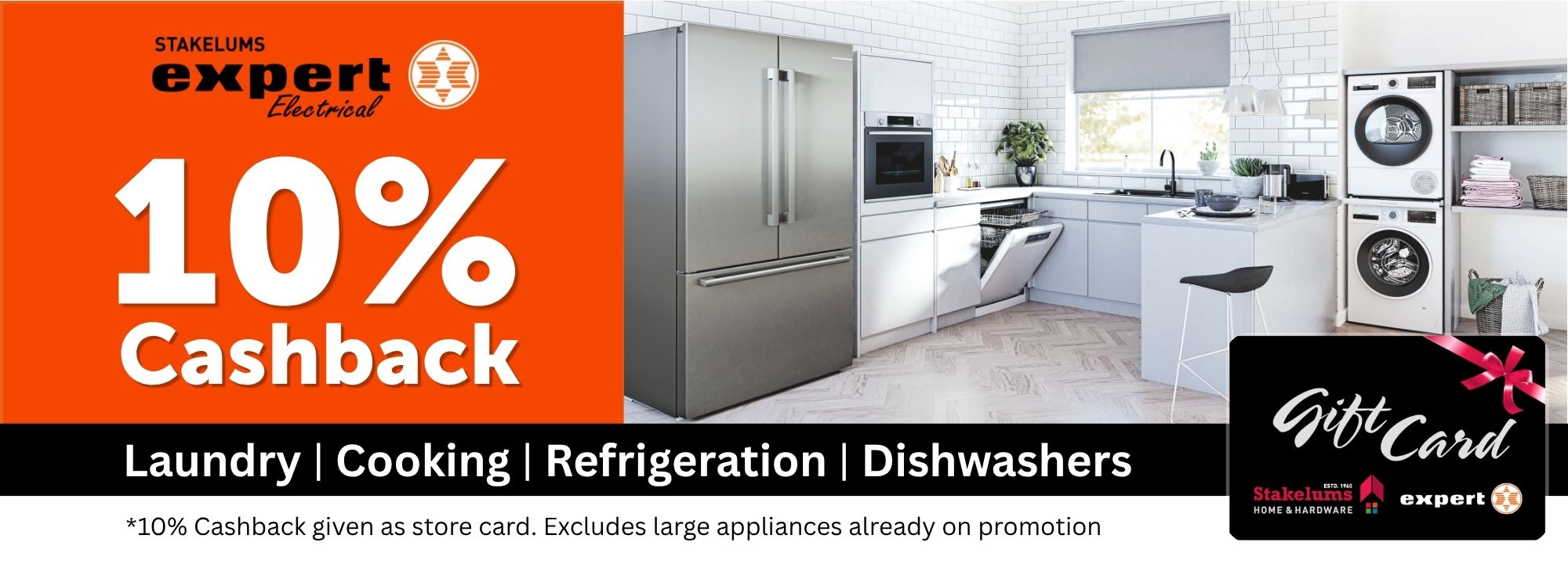 Expert Electrical 10% Cashback on Large Kitchen Appliances