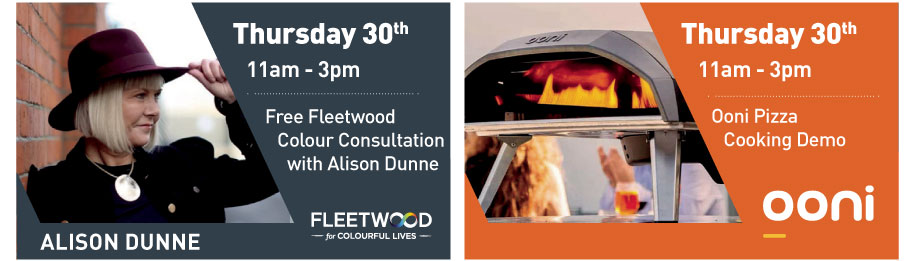 Fleetwood Colour Consultant Alison Dunne & Ooni pizza demos