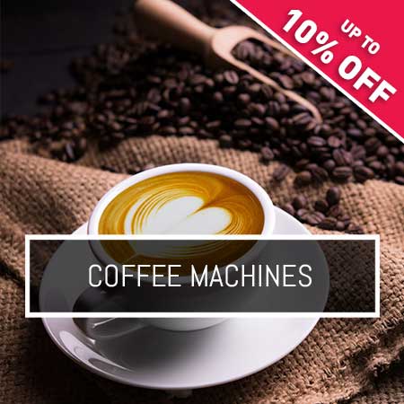 Coffee machines up to 10% off
