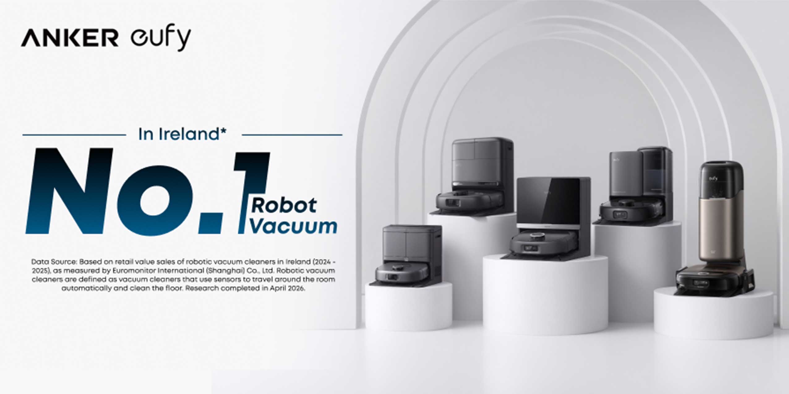 Eufy voted Ireland's No.1 Robot Vacuum