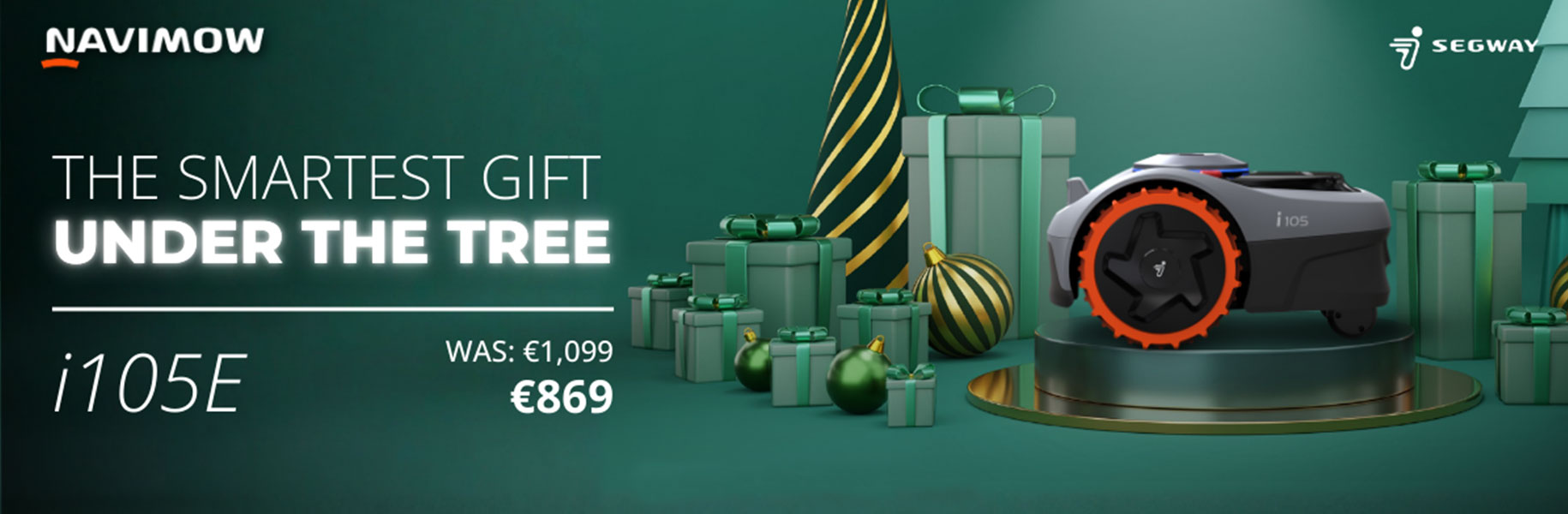 The smartest gift under the tree - Segway Navimow i105E Robot Lawnmower