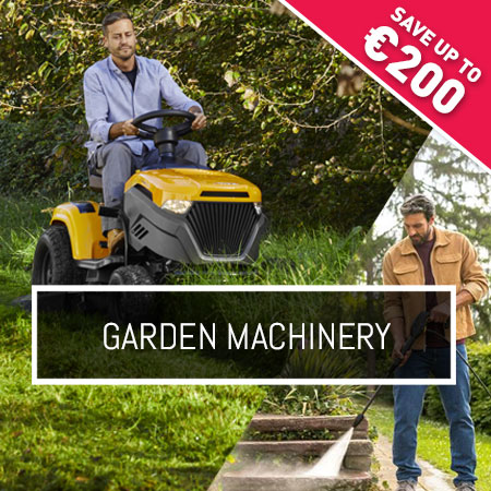 Save up to €200 on Garden Machinery Ride on lawnmowers