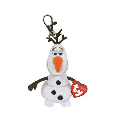 TY Sparkle Beanie Buddies Disney Frozen Olaf Keyring 
