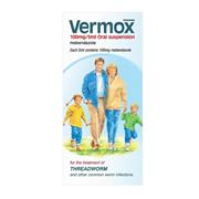 Vermox  100mg/5ml Oral Suspension - 30ml