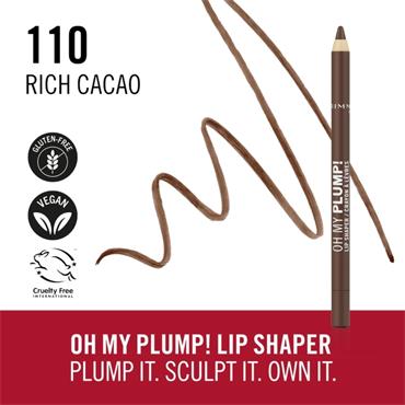 Rimmel Oh My Plump Lip Shaper 110 Rich Cacao