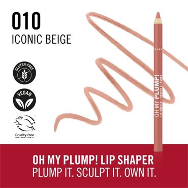 Rimmel Oh My Plump Lip Shaper 010 Iconic Beige