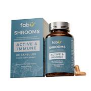 FabU Shrooms Active +  Immune - 60 Capsules