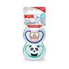 Nuk Space Soother Assorted 6-18m - 2 Soothers