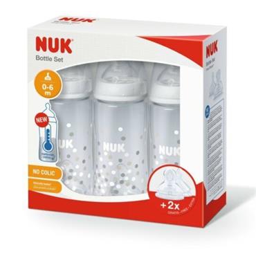 Nuk First Choice+ 3 Pack Bottle Set