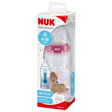 Nuk First Choice+ Bambi 6-18M Bottle Silicone Teat 300ml