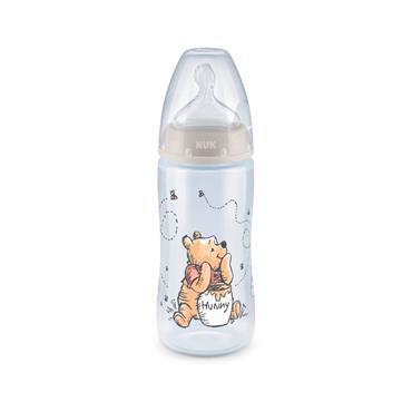 NUK First Choice Winnie The Pooh No Colic Silicone Baby Bottle 0-6Months 300ML