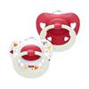 Nuk Signature Night Soother Size 1  0-6m Red 2 Pack