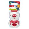 Nuk Signature Night Soother Size 1  0-6m Red 2 Pack