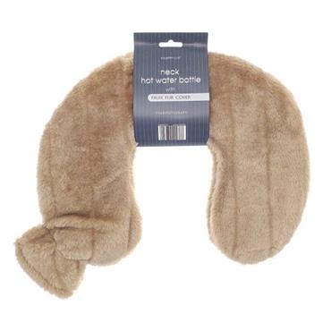 Country Club Neck Hot Water Bottle with Faux Fur Cover