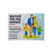 Vermox 100Mg Mebendazole - 6 Pack