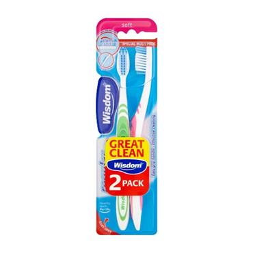 Wisdom Soft Toothbrush Twin Pack