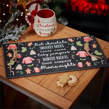 Cosy Christmas Slate Tray