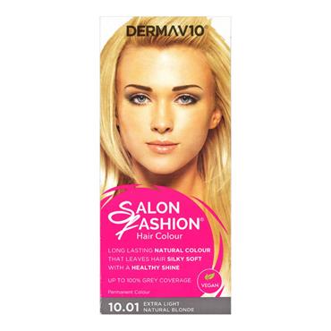 Derma V10 Salon Fashion Hair Colour - 10.01 Extra Light Natural Blonde