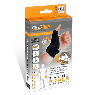 Protek Neoprene Thumb Brace with Splints