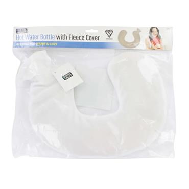 Home Smart Hot Water Bottle Fleece Cover For Neck & Shoulders