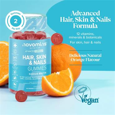 Novomins Hair, Skin & Nails Gummies