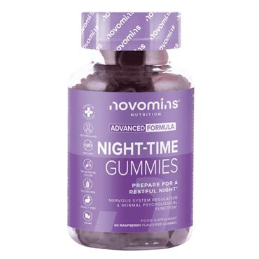 Novomins Night Time Gummies Raspberry 60 Pack