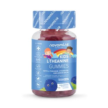 Novomins Kids L-Theanine Gummies Blueberry Flavour 30Pack