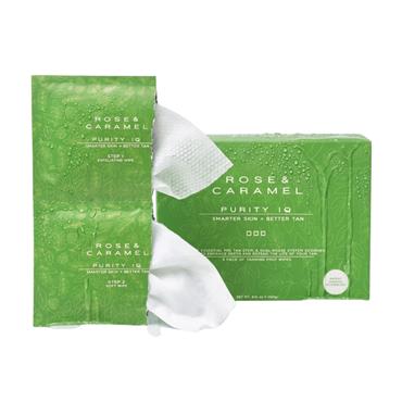 Rose & Caramel Purity IQ Self Tanning Prep Wipes 6 Pack 